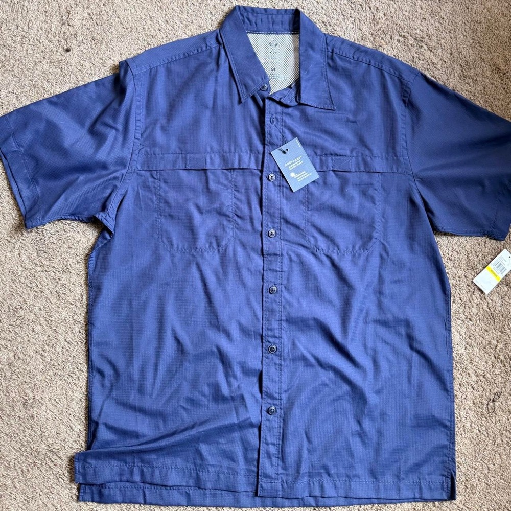 NWT Blue Arrow Performance Outdoor Short Sleeve Shirt M 40 UPF Hiking